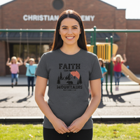 Load image into Gallery viewer, Faith Can Move Mountains - Inspirational Women's Cotton Tee