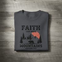Load image into Gallery viewer, Faith Can Move Mountains - Inspirational Women's Cotton Tee