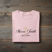 Load image into Gallery viewer, Move In Faith Not Fear - Relaxed fit cotton t-shirt