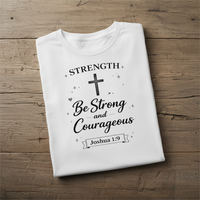 Load image into Gallery viewer, Strength - Be Strong and Courageous Joshua 1:9 | Women's Relaxed T-Shirt