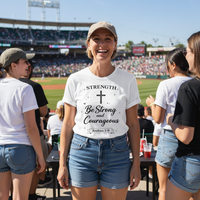 Load image into Gallery viewer, Strength - Be Strong and Courageous Joshua 1:9 | Women's Relaxed T-Shirt